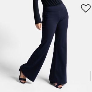 Navy Wide Leg Dress Yoga Pants